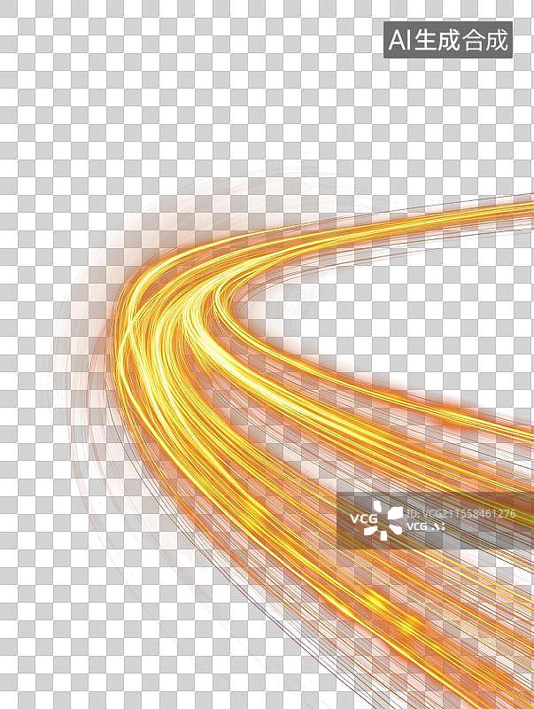 【AI数字艺术】金色光芒图片素材