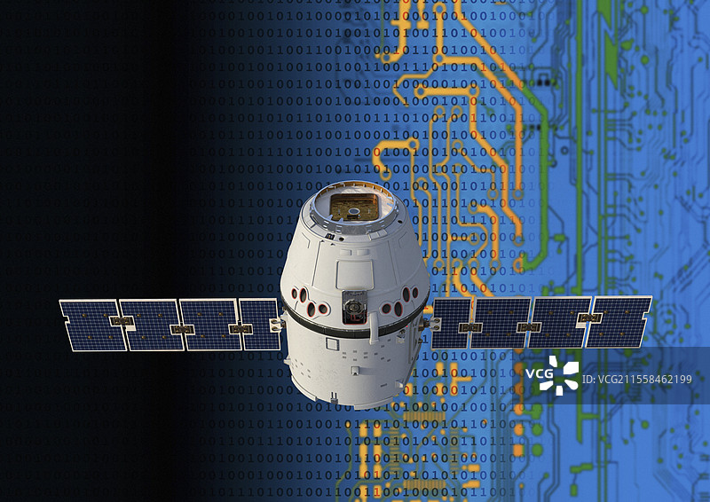 卫星技术，概念插图图片素材