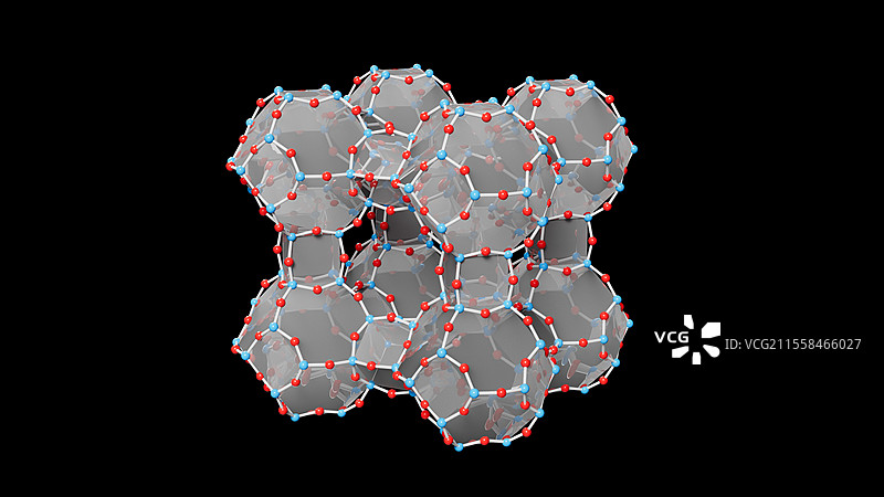 沸石结构插图图片素材