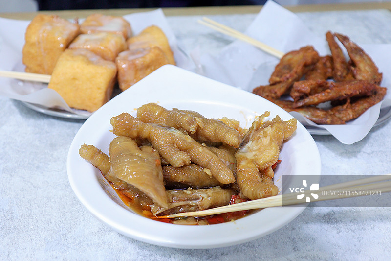 广东小吃——酸辣泡凤爪图片素材