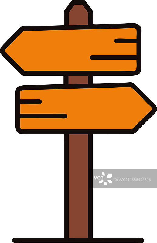 为旅行者指引方向的木制指示牌图片素材