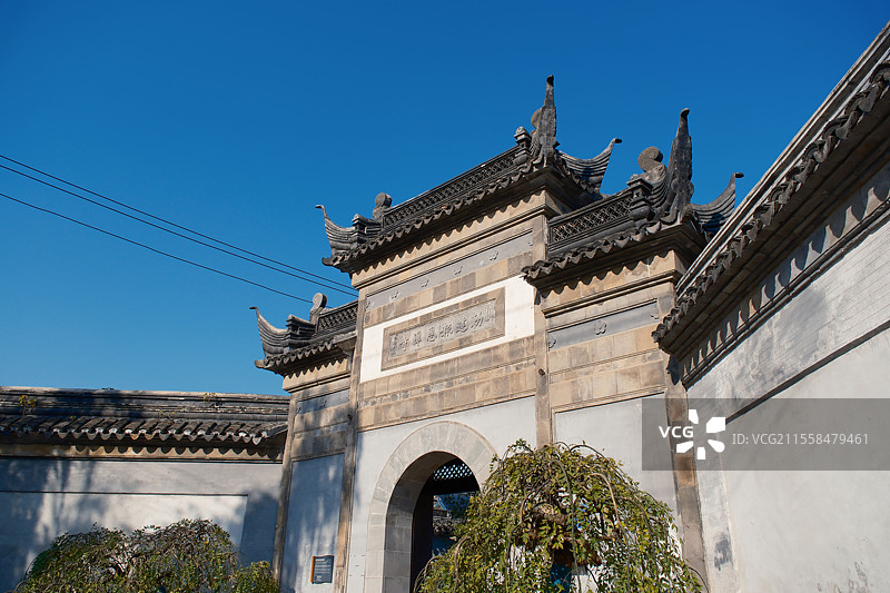 虎丘历史街区虎阜路敕建报恩禅寺图片素材