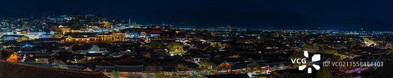 丽江古城全景图片素材