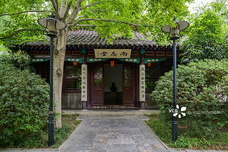 山东济南趵突泉公园尚志堂图片素材