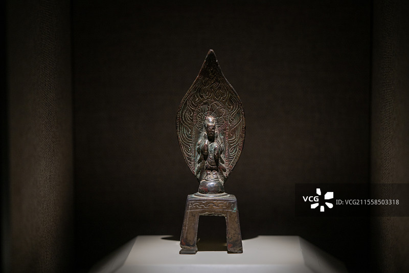 山西博物院-武乡县党城村出上铜造像-佛、菩萨、观世音图片素材