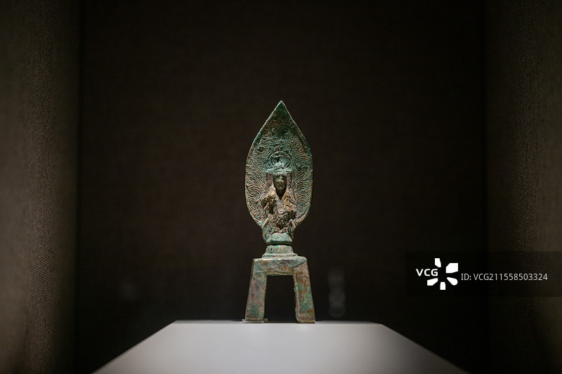 山西博物院-武乡县党城村出上铜造像-佛、菩萨、观世音图片素材