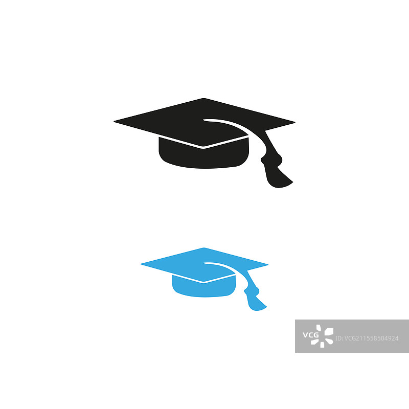 教育学习的毕业帽图标图片素材