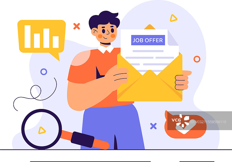 招聘商人的职位邀请图片素材