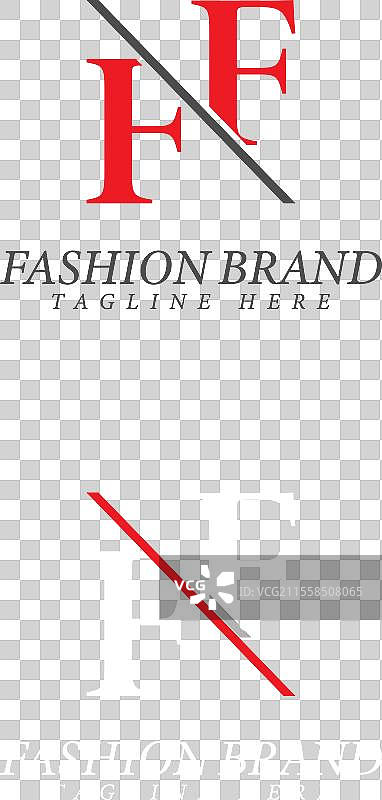 现代时尚品牌logo设计字母ff图片素材