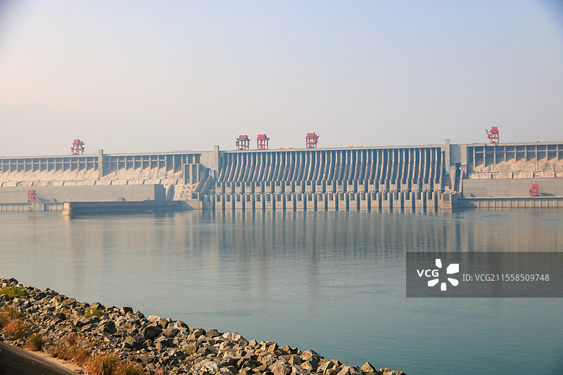 湖北宜昌三峡大坝水利工程坛子岭景区核心地带图片素材