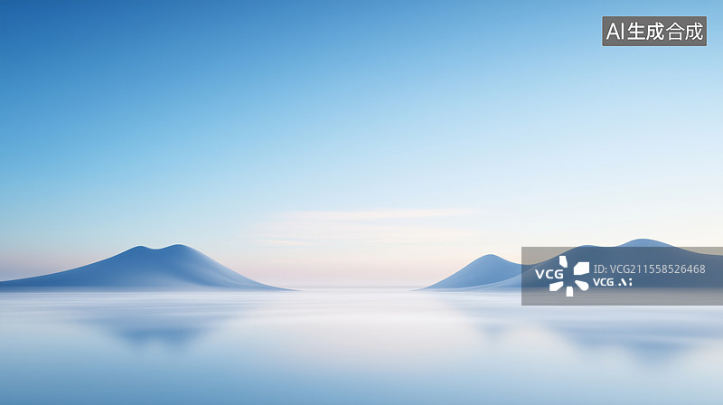 【AI数字艺术】科技感山川背景图片素材