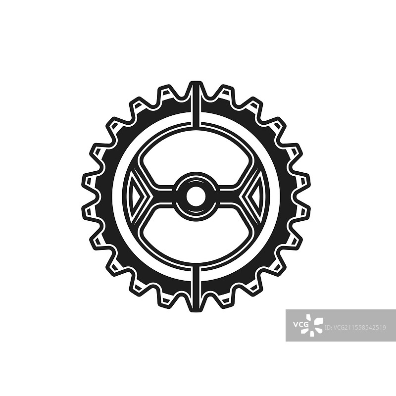 后退齿轮图标元素设计模板图片素材