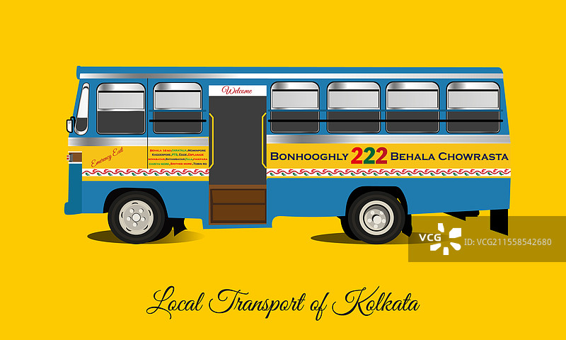 加尔各答的当地交通图片素材