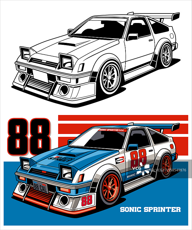 音速喷射赛车设计图片素材