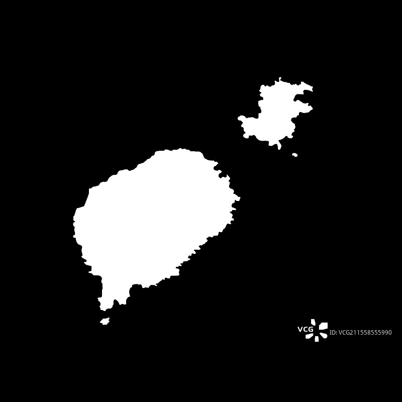 圣多美和普林西比地图图标图片素材