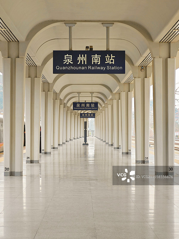 泉州南站站台图片素材