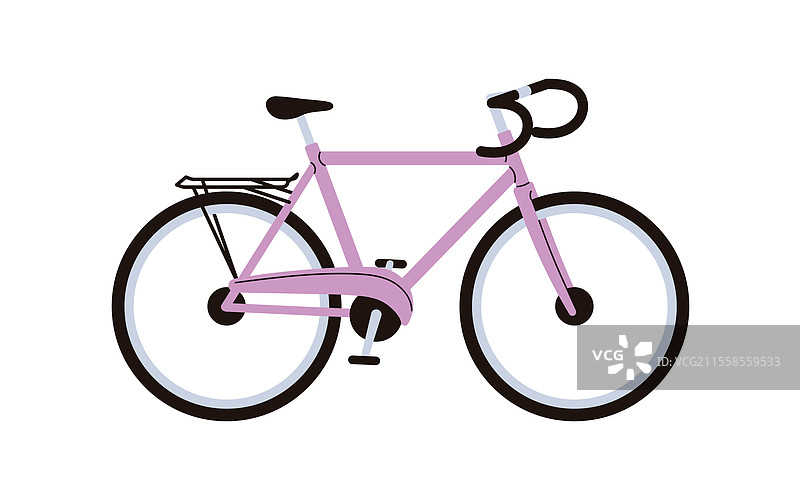 城市环保交通的公路自行车图片素材