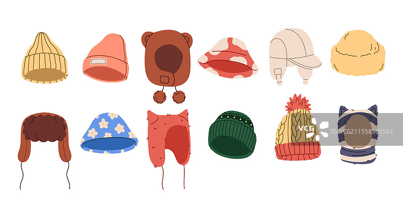 冬季帽子 羊毛帽 毛皮服装 时尚图片素材