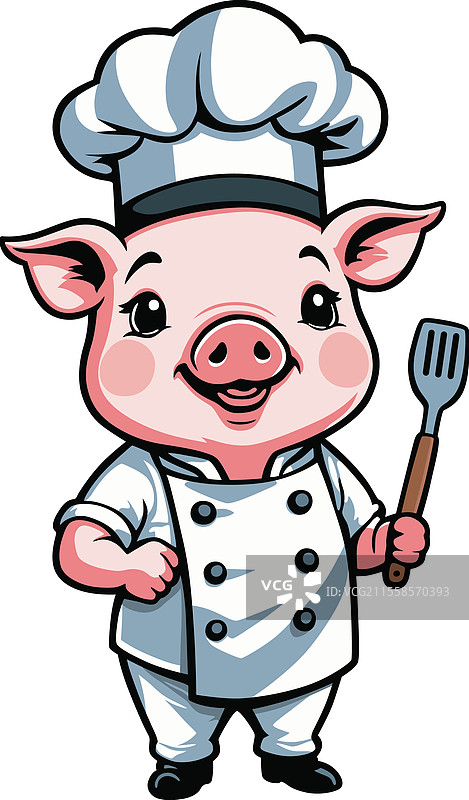 猪厨师图片素材