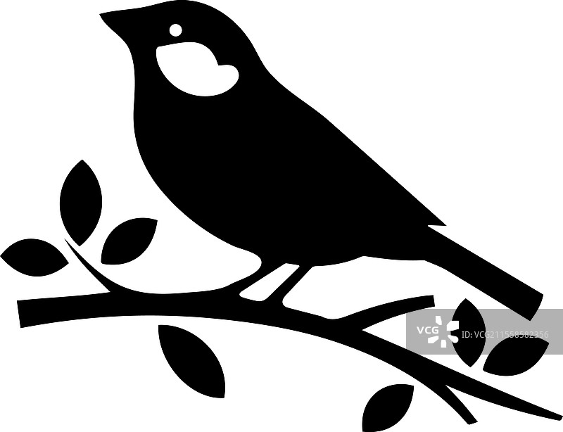 优雅的鸟类剪影图片素材
