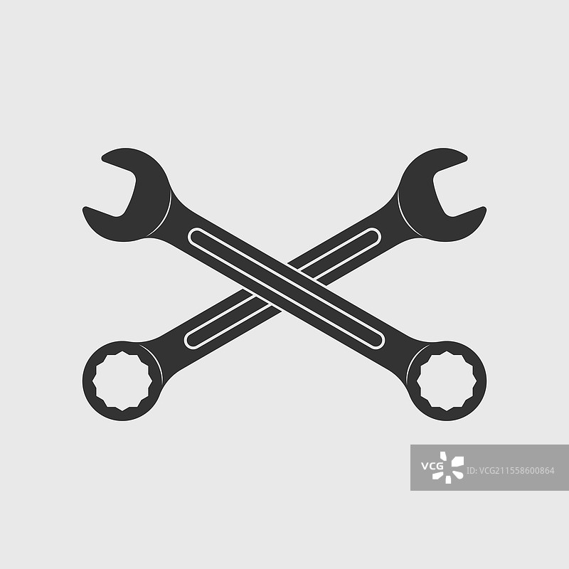 两个扳手图标图片素材