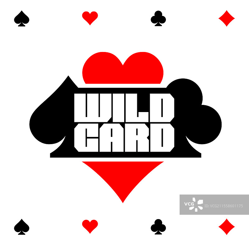万用牌的花色文字标志图片素材