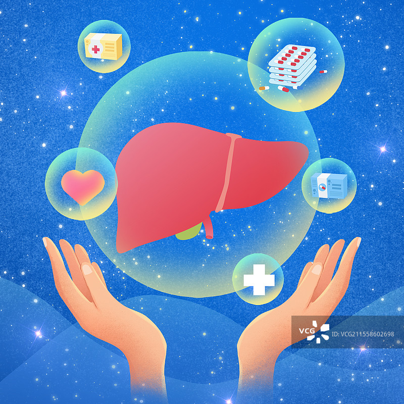 世界肝炎日全国爱肝日医疗健康保健护肝爱肝肝硬化肝炎图片素材