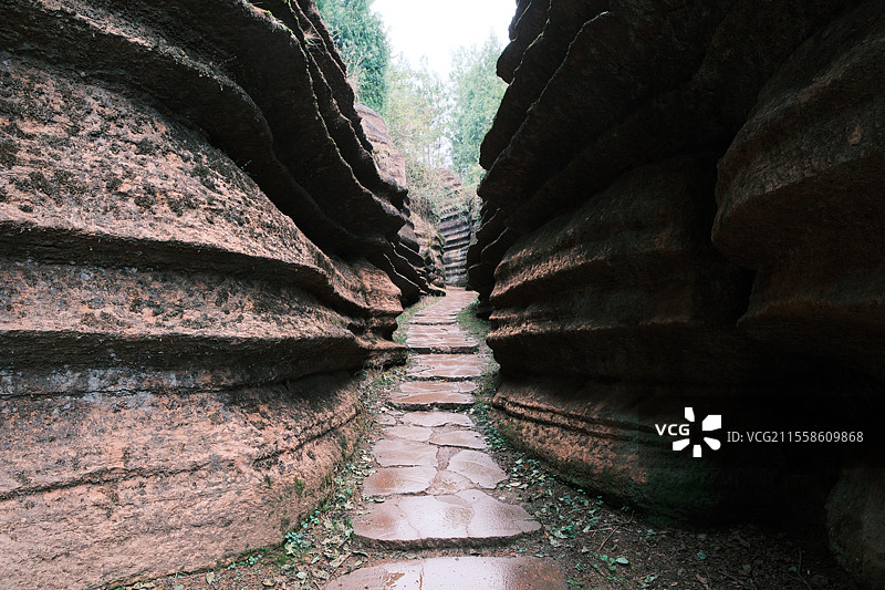 湖南湘西古丈红石林国家地质公园图片素材