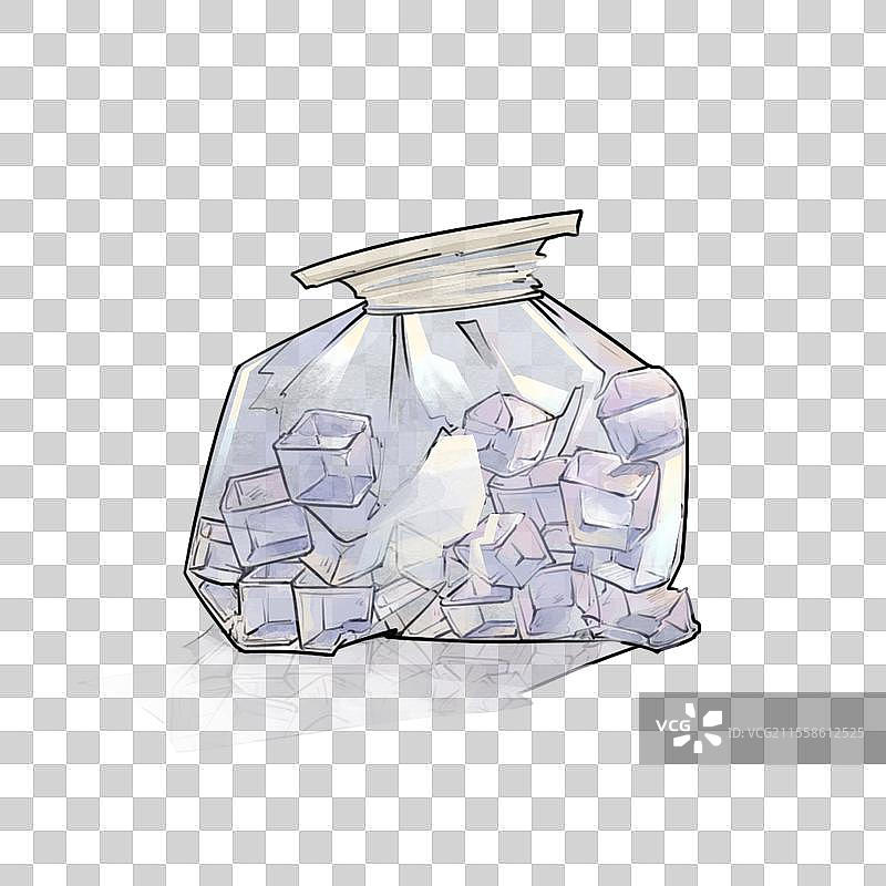 透明冰袋图片素材