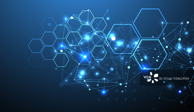 抽象的科学背景交织在一起图片素材