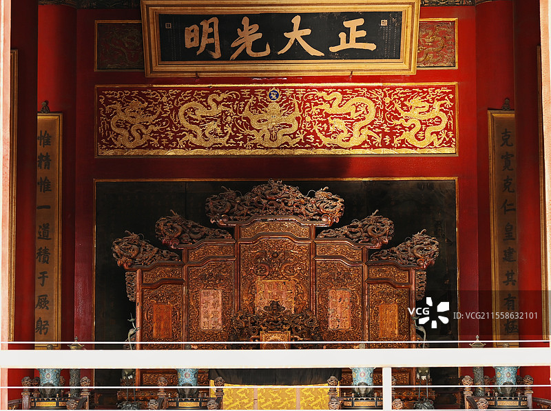 北京故宫正大光明殿图片素材