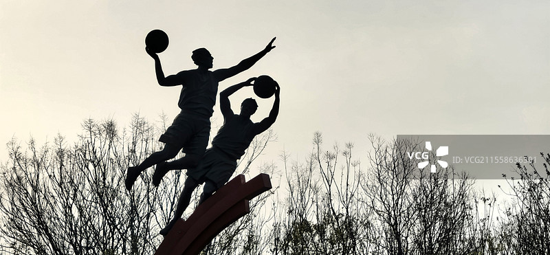 《白马山篮球公园》—— 合肥市肥东县长临河乡村旅游区图片素材