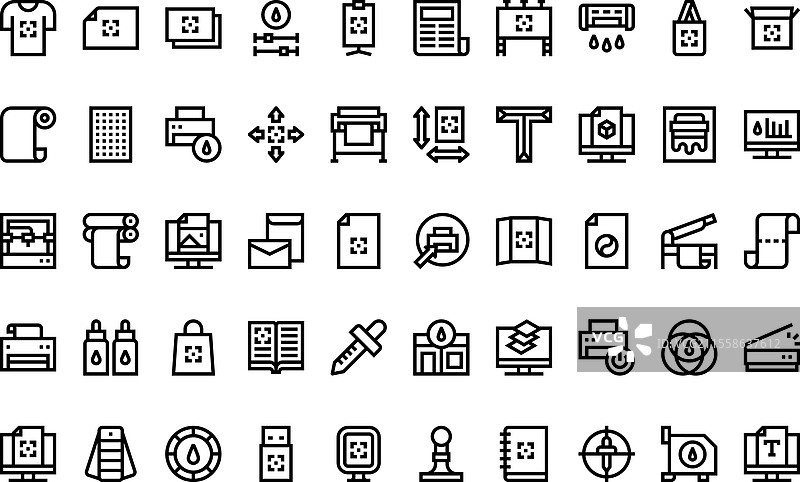 高质量的打印图标图片素材