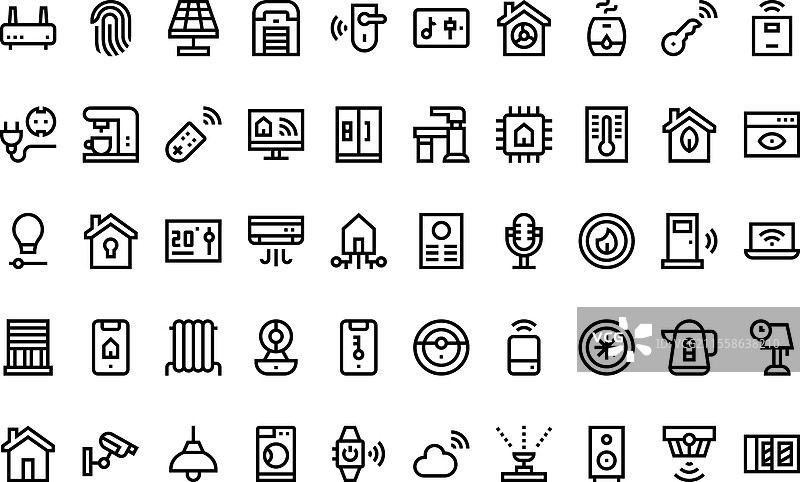 家居自动化高质量图标图片素材