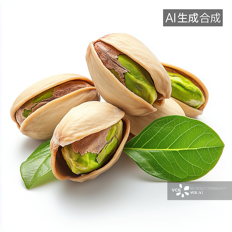 【AI数字艺术】开心果干果特写图片素材