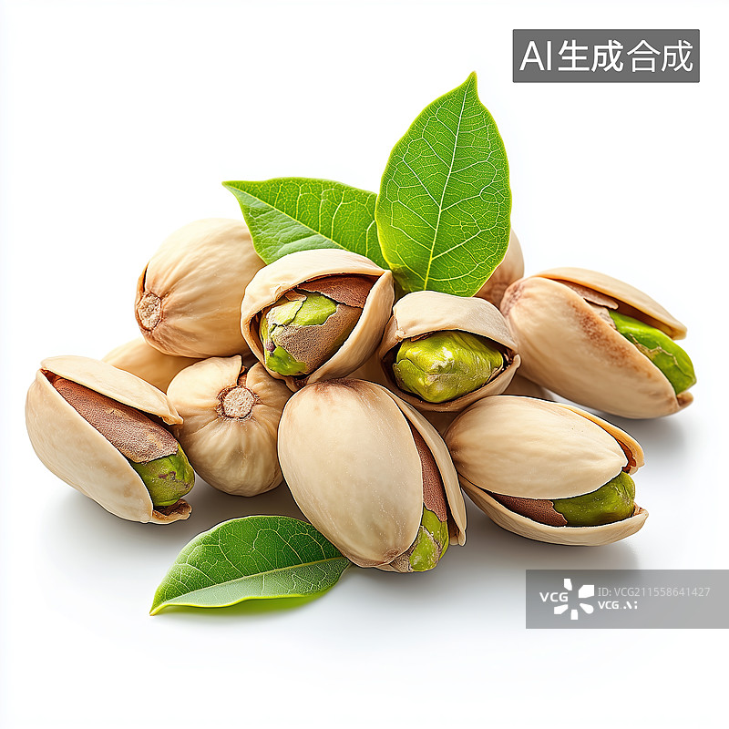 【AI数字艺术】开心果干果特写图片素材