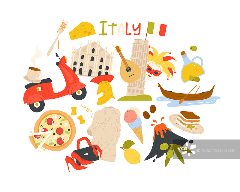 意大利复古地标旅行图片素材