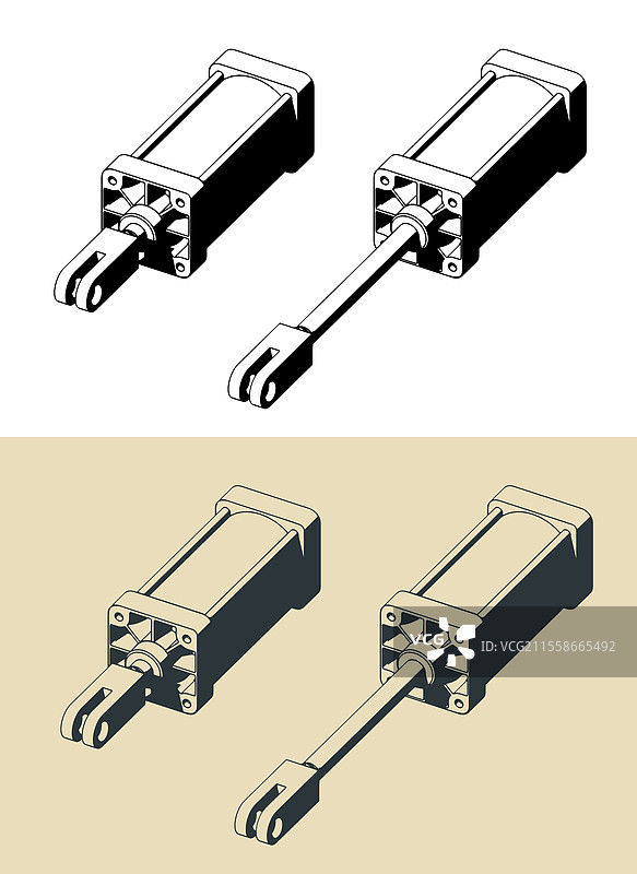 气动缸图片素材