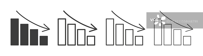 聊天箭头向下图标集图形设计图片素材
