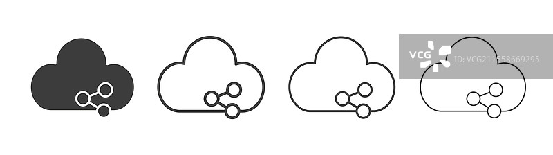 云共享图标集图形设计图片素材