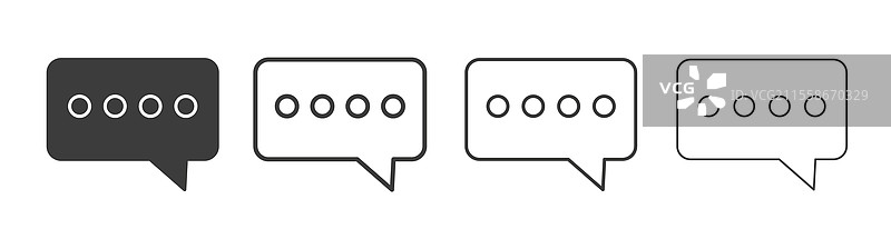 评论图标集图形设计图片素材