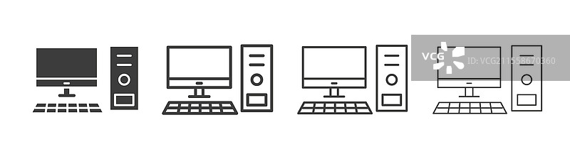 计算机图标集图形设计图片素材
