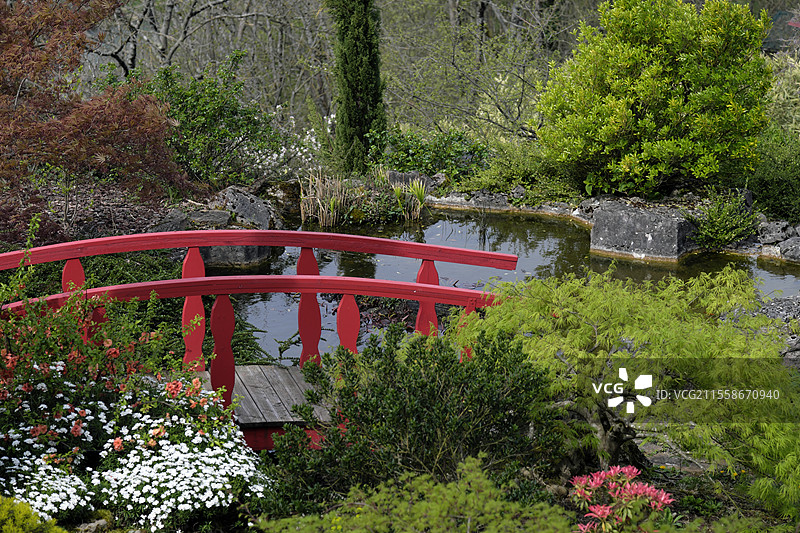 贝桑松的贝桑松花园，布雷吉尔山，法国杜省图片素材