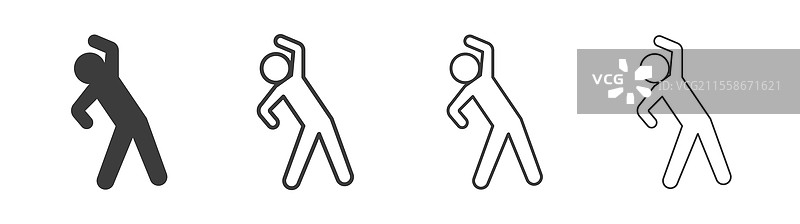 健身运动图标集图形设计图片素材