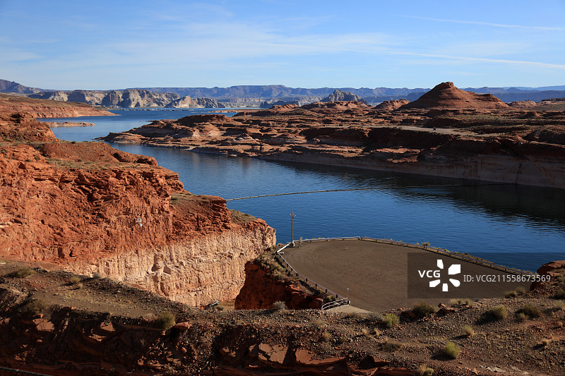 科罗拉多河 胡佛水坝壮丽风光图片素材