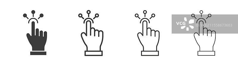 互动图标集图形设计图片素材