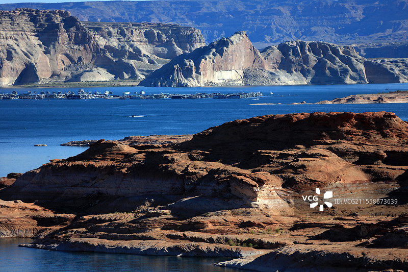 科罗拉多河 胡佛水坝壮丽风光图片素材