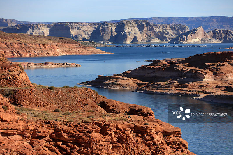 科罗拉多河 胡佛水坝壮丽风光图片素材