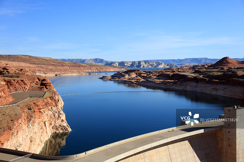 科罗拉多河 胡佛水坝壮丽风光图片素材
