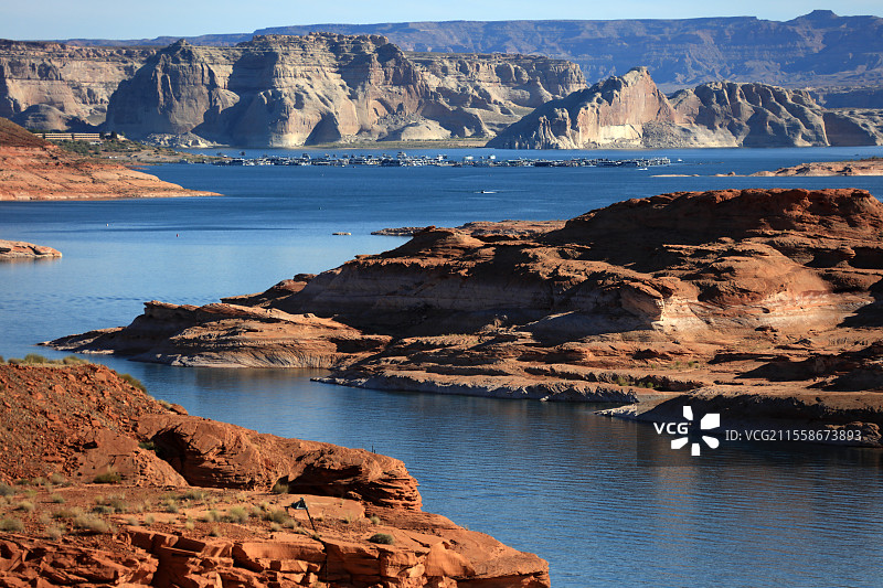 科罗拉多河 胡佛水坝壮丽风光图片素材